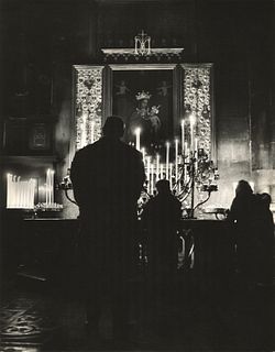 Mario De Biasi (1923-2013)  - Duomo di Milano, interno, years 1960