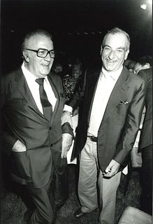 Angelo Palma - Federico Fellini and Goffredo Parise, years 1980