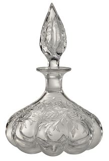 J. Hoare Engraved Perfume Bottle