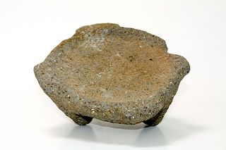 Ancient Roman Basalt Stone Cosmetic Dish c.1st-2nd century AD. 