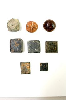 Lot of 8 Ancient Roman, Byzantine Bronze Weights c.1st -6th century AD. 
