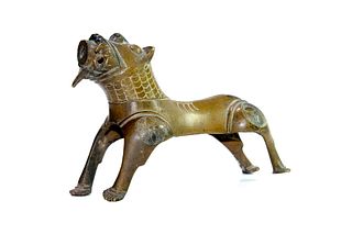 Antique Islamic Persian Bronze Lion.