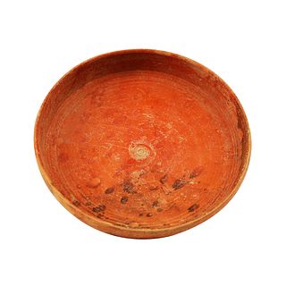 Large Ancient Roman North Africa Red Clay Bowl c.2nd century AD. 