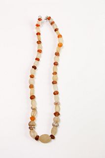 Ancient Roman Rock Crystal, Agate Beads Necklace c.1st-4th century AD.
