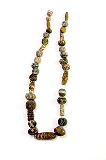 Ancient Phoencian Mosaic Glass Beads Necklace c.4th century BC.