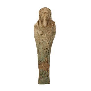 Ancient Egyptian Blue Faience Ushabti Figure c.664-332 BC. 