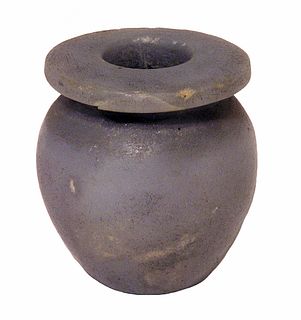 Ancient Egyptian Anhydrite Kohl Jar C. 2055-1773 BCE.