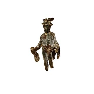 Roman Style Bronze Figure of Mercury. 