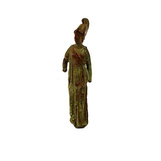 Roman Style Bronze Figure of Minerva. 