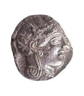 Ancient ATTICA, Athens. Circa 454-404 BC. AR Silver Tetradrachm (25mm, 17.19 g)