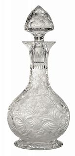 Libbey Footed and Engraved Cologne