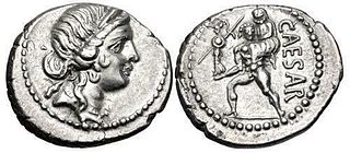 The Caesarians. Julius Caesar. Late 48-47 BC. AR Denarius