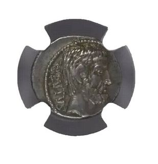Q. Servilius Caepio (M. Junius) Brutus. 54 BC. AR Denarius