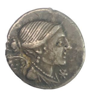 L. Valerius Flaccus. 108-107 BC. AR Denarius (19mm 2.88 g)