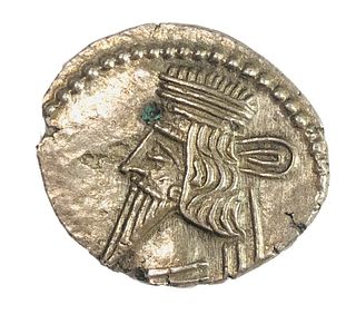 KINGS of PARTHIA. Vologases III. Circa AD 105-147. AR Drachm