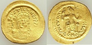Justin II (AD 565-578). AV solidus (21mm, 4.45 gm, 6h).