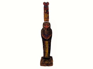 Ancient Egyptian Wood Ptah Soker Osiris Statue 664 -332 BCE