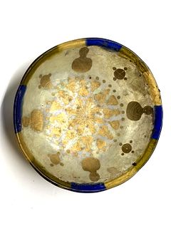 Byzantine Style glass bowl with Crosses and saints. 