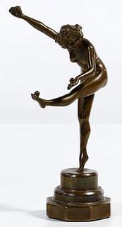 (After) Claire Jeanne Roberte Colinet (French, 1880-1950) 'Juggler' Statue
