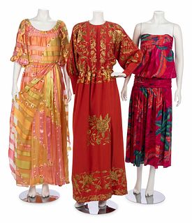 Three Vintage Party Dresses, 1980s