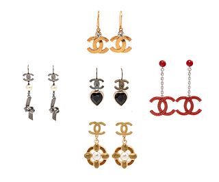 Five Pairs of Chanel Earrings, 2005  