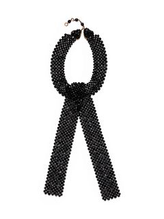 Coppola and Toppo Black Bead Necklace, 1990s-2000s