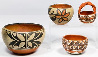 Native American Painted Pottery Assortment