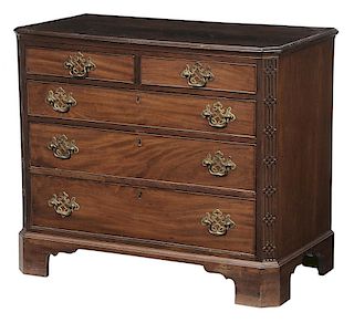Chippendale Mahogany Bachelor's Chest