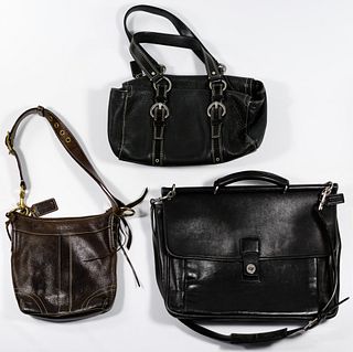 Coach Leather Handbag and Briefcase Assortment
