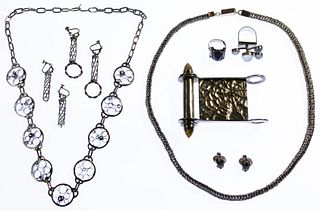 Modernist Sterling Silver Jewelry Assortment