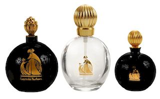 Three Lanvin Arp&#233;ge Perfume Bottles,