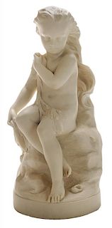 Copeland Bisque Porcelain Figure,