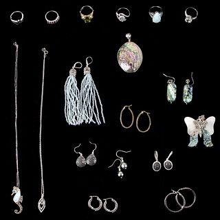 Collection of Sterling and Gemstone Jewelry