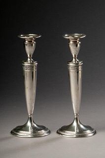Pair of Gorham Weighted Sterling Candlesticks.