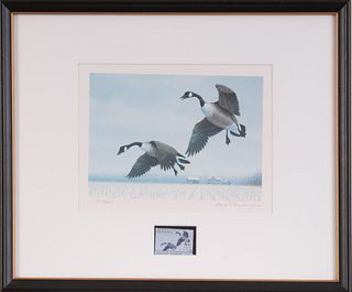 Maryland Waterfowl Stamp Print and Stamp.