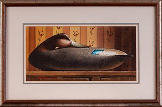 Michael Weber."Resting Black Duck," 1984