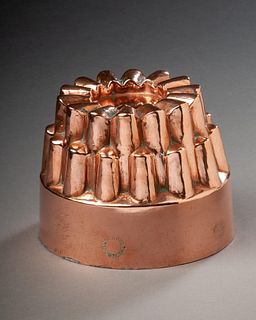 English Copper Jelly Mould.