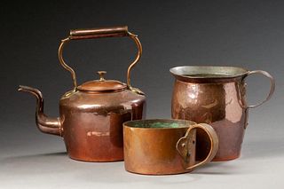 Three Copper Wares.