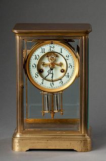 Waterbury Brass Mantle Clock.