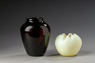 Two Blown Glass Vases.