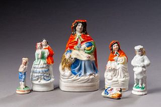 Group of Staffordshire Figures.