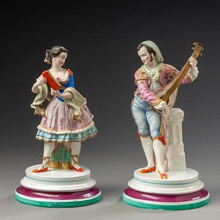 Pair of Continental Ceramic Figures.