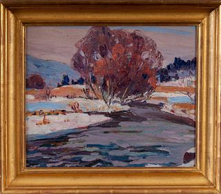 Arthur James Beaumont (1877-1956). Winter Dover Plains.