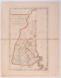 Samuel Lewis Map of New Hampshire, 1813.