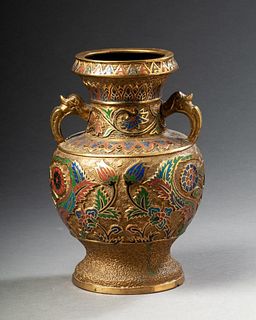 Champleve Vase