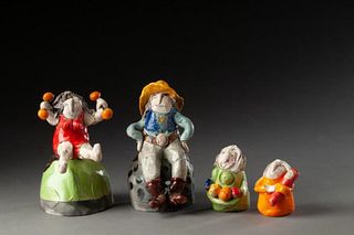 Jane Kaufmann. Four Ceramic Figures.