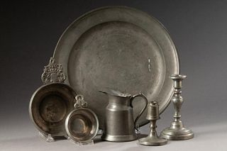 Group of Pewter Items.