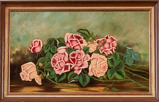 Roses, American School, Early 20th Century.