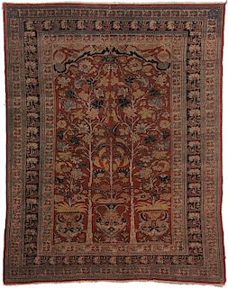 Finely Woven Tabriz Prayer Rug