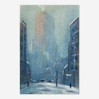 Leon Dolice, New York City in Winter